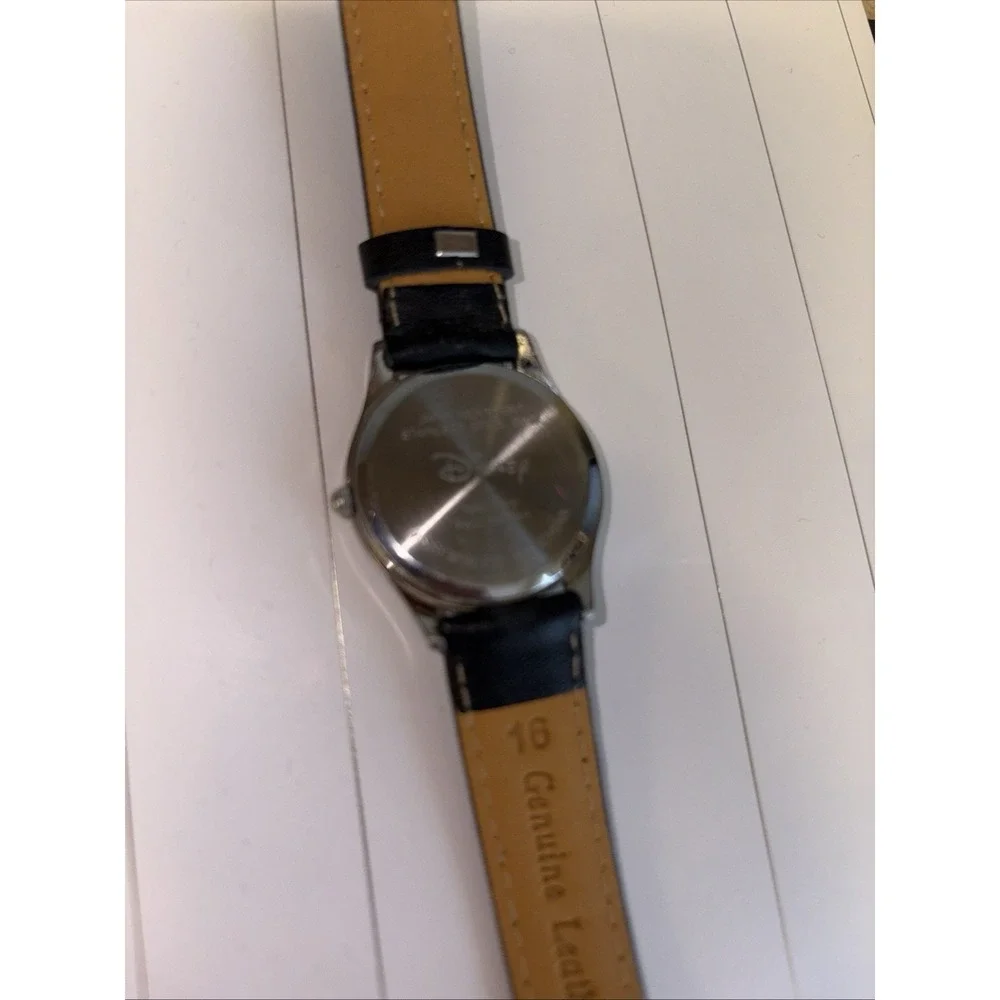 Vtg Disney 75 Years With Mickey Mickey Mouse Watch New Battery New Leather Band